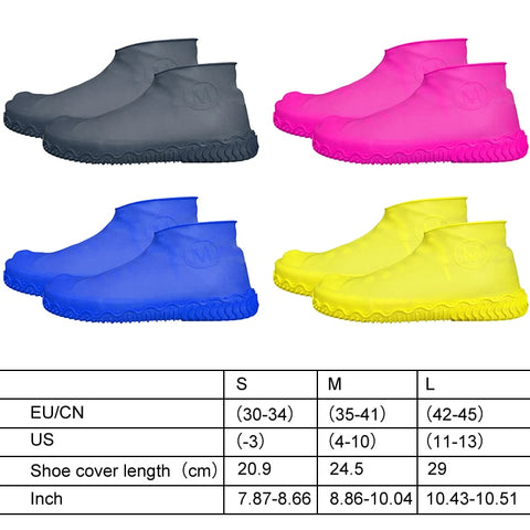 practical Silicone Waterproof Shoe Cover durable Outdoor Rainproof Hiking Skid-proof Shoe Covers home accessories appliance